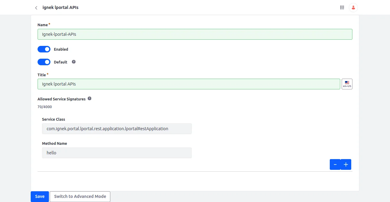 Creating SAP | Service Access Policy in Liferay Creating_SAP