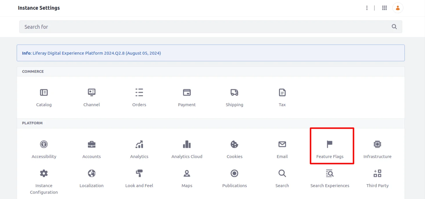 Instance Settings Feature Flag | Use of Liferay Blueprint With Collection Instance_Settings_Feature_Flag