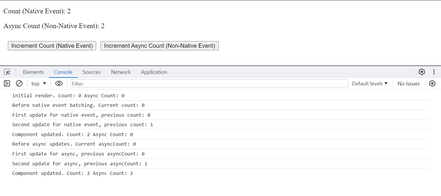 Output3 Post Batching | Understanding React Batching for Performance Optimization Output3_Post-Batching