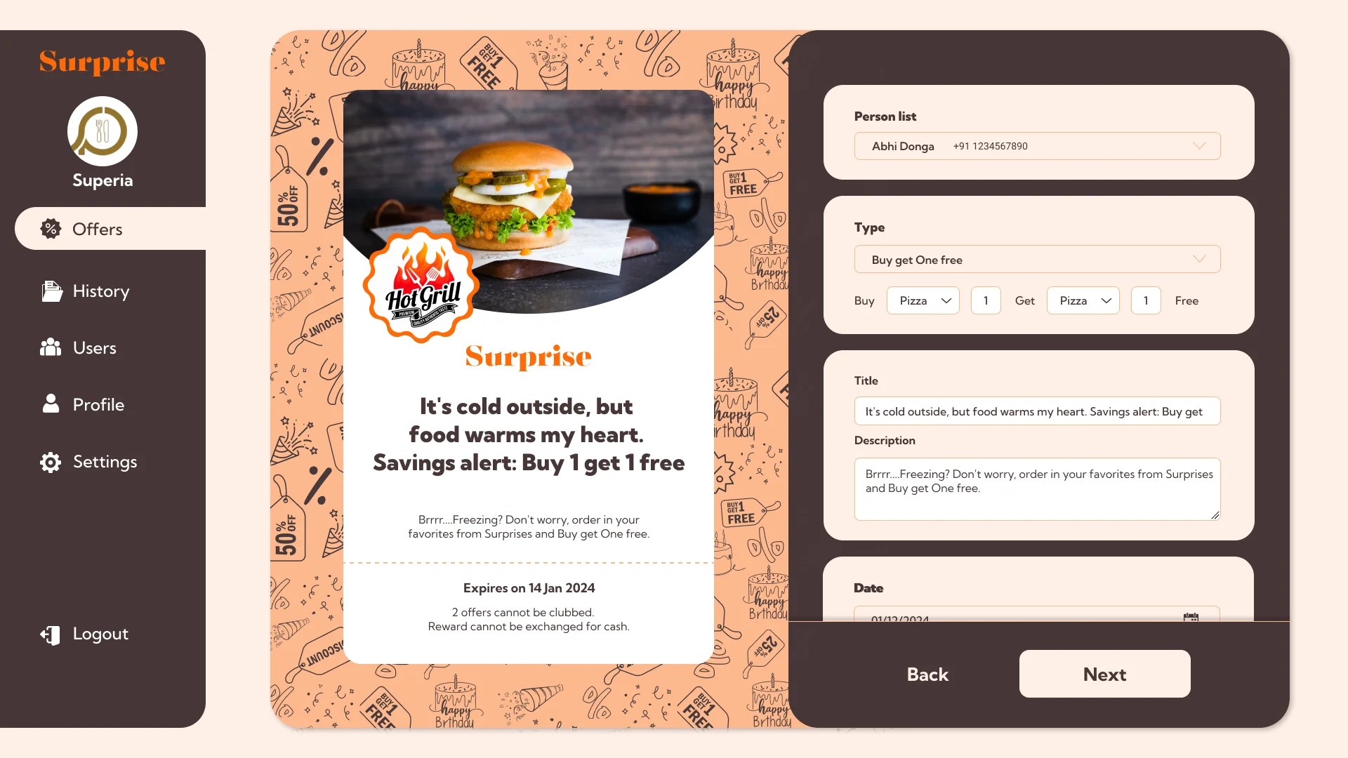Birthday Offer | Restaurant Promotion Platform : Maximizing Offer Uptake and Revenue Restaurant Promotion Platform