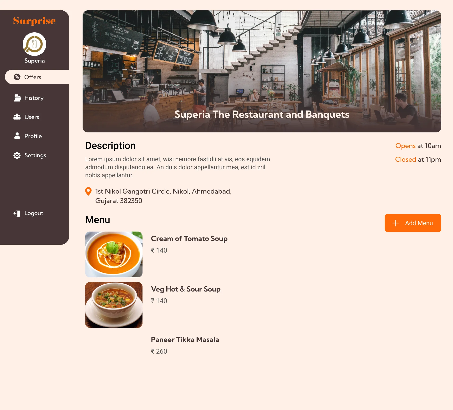 Profile | Restaurant Promotion Platform : Maximizing Offer Uptake and Revenue Restaurant Promotion Platform