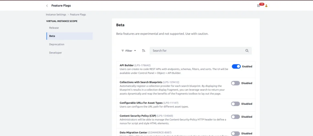 Beta Feature | API Builder In Liferay Beta Feature