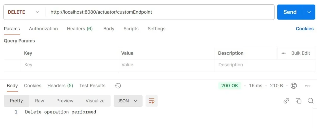 deleteCustomEndpoint | How to use Actuator effectively with spring boot deleteCustomEndpoint