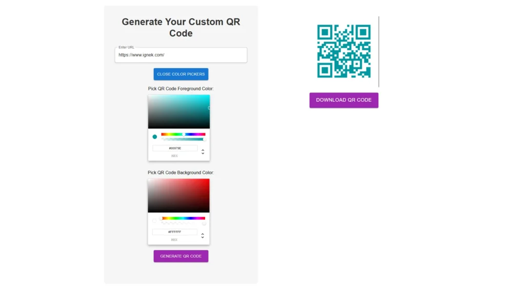 output 2 | QR code generator app output-2