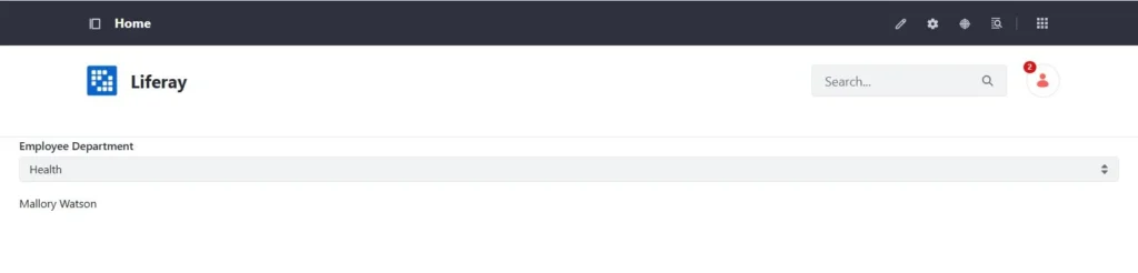 Filtered object entry for employee | Powering Liferay Object Views Category-Based Filtering Filtered object entry for employee